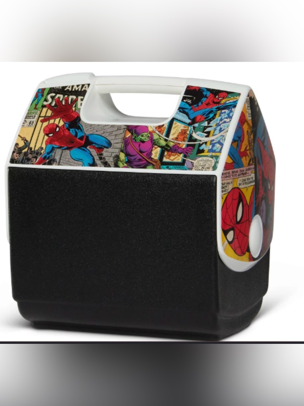 The Igloo Spider-Man Comic Playmate Pal cooler. 7qt.  Hard cooler